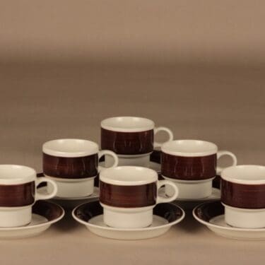 Arabia Inari coffee cup 6 pcs designer Göran Bäck