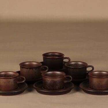 Arabia Ruska mocca cup 6 pcs designer Ulla Procope