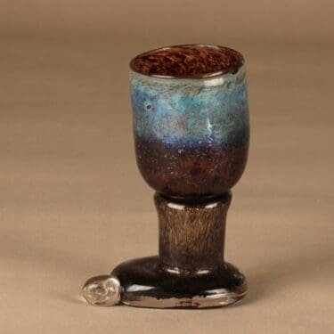 Nuutajärvi taide-esine, malja, suunnittelija Björn Weckström, malja , signeerattu