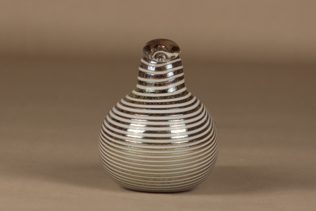 Nuutajärvi lintu , Alli, suunnittelija Oiva Toikka, Alli, signeerattu kuva 3