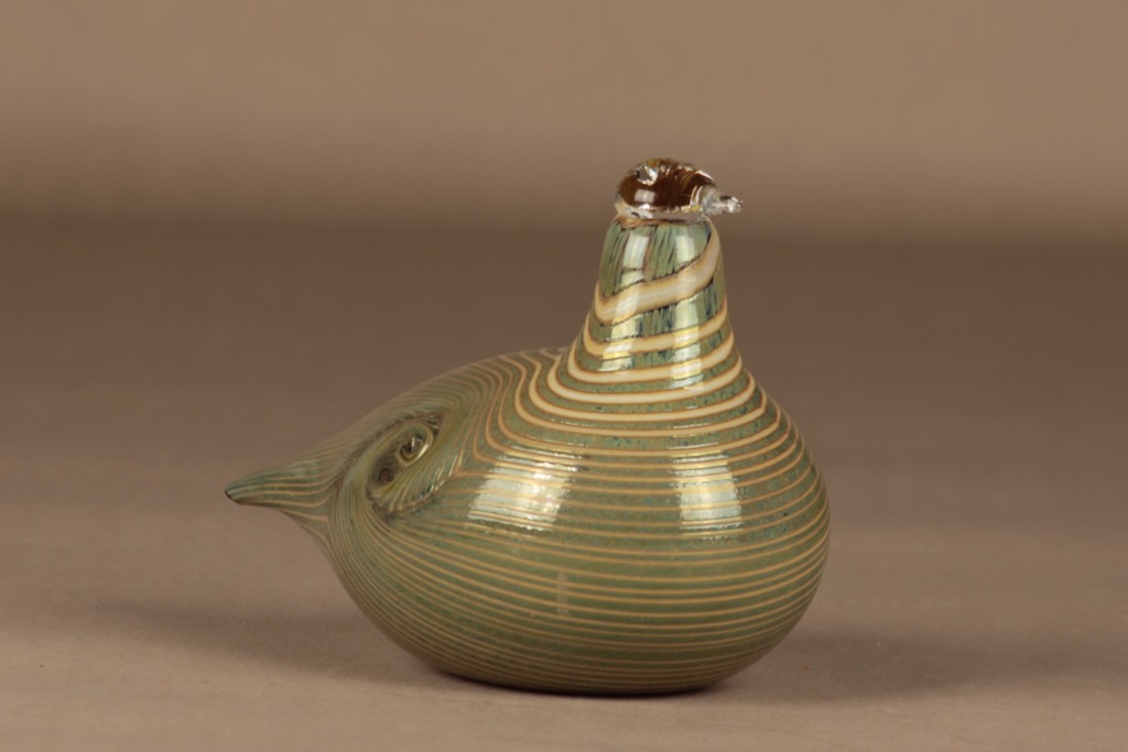 Nuutajärvi lintu , Alli, suunnittelija Oiva Toikka, Alli, signeerattu kuva 2