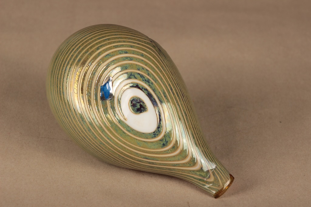 Nuutajärvi lintu , Alli, suunnittelija Oiva Toikka, Alli, signeerattu kuva 5