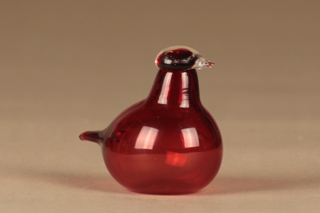 Iittala lintu , Tirri, suunnittelija Oiva Toikka, Tirri, signeerattu kuva 2