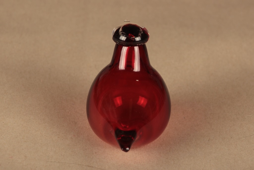 Iittala lintu , Tirri, suunnittelija Oiva Toikka, Tirri, signeerattu kuva 4