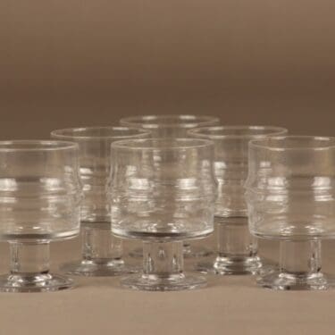 Iittala Pisaranrengas glass 10 cl, 6 pcs designer Timo Sarpaneva