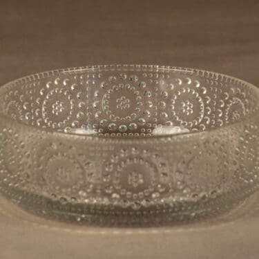 Riihimäen lasi Grapponia bowl, clear designer Nanny Still