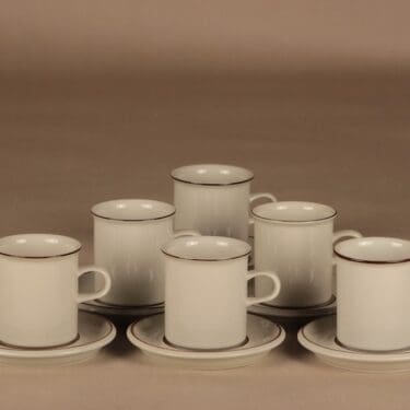 Arabia Fennica coffee cup 6 pcs designer Richard Lindh