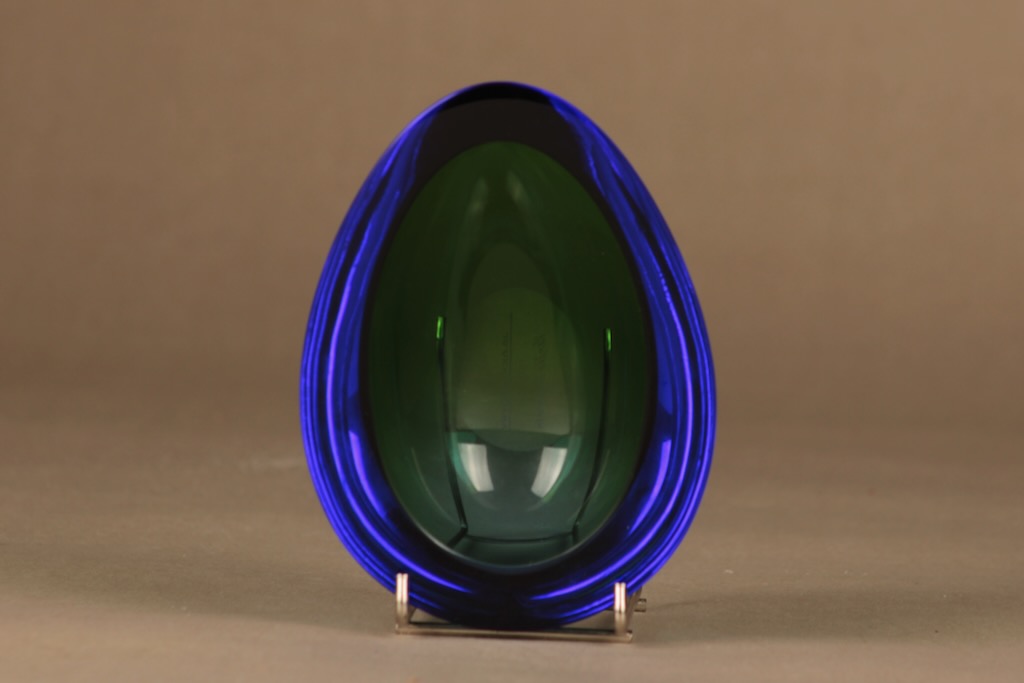 Nuutajärvi Pisara malja, signeerattu, suunnittelija Kerttu Nurminen, signeerattu kuva 2