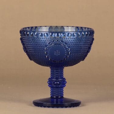 Riihimäen lasi Grapponia kulho, jalallinen, suunnittelija Nanny Still, jalallinen