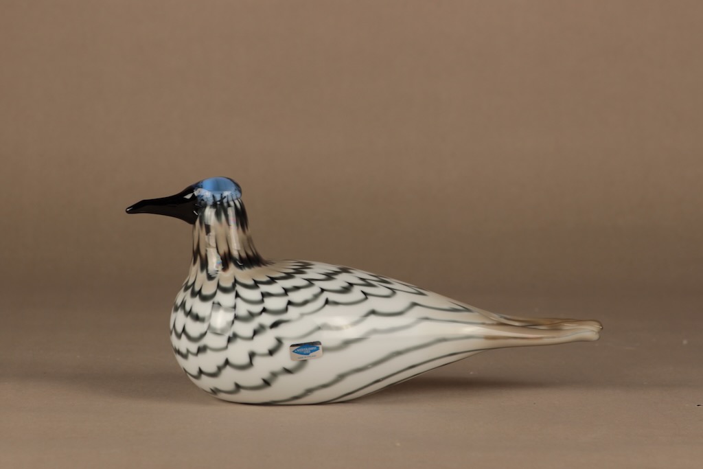 Nuutajärvi lintu , Tiira yrityslintu, suunnittelija Oiva Toikka, Tiira yrityslintu, signeerattu, numeroitu