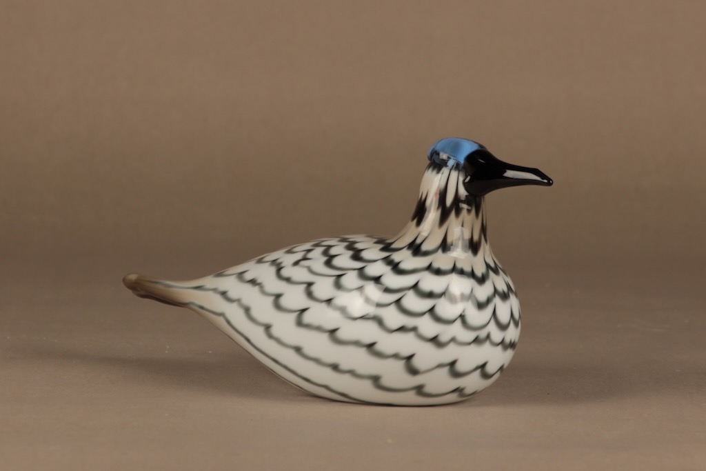 Nuutajärvi lintu , Tiira yrityslintu, suunnittelija Oiva Toikka, Tiira yrityslintu, signeerattu, numeroitu kuva 2