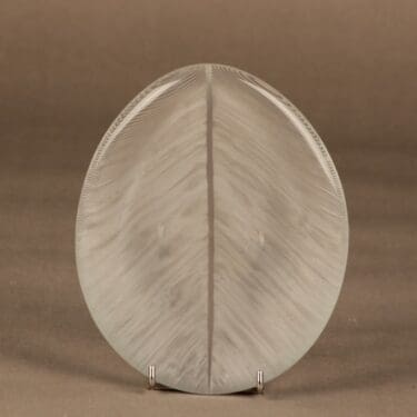 Iittala Leaf art glass, signed designer Tapio Wirkkala