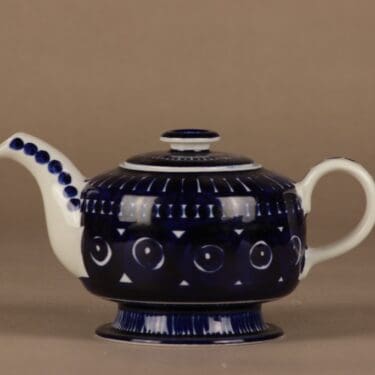Arabia Valencia tea pitcher, hand-painted designer Ulla Procope