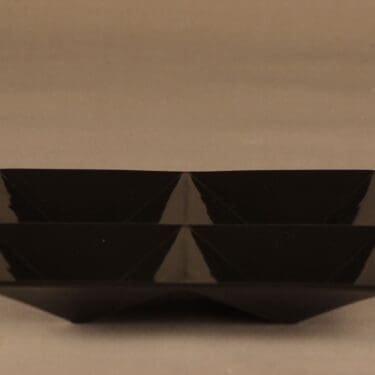 Arabia KF 1 lokerovati, musta, suunnittelija Kaj Franck,