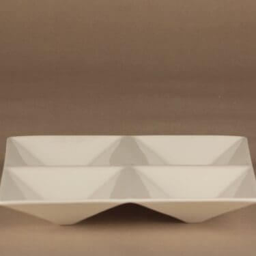 Arabia KF 1 lokerovati, valkoinen, suunnittelija Kaj Franck,