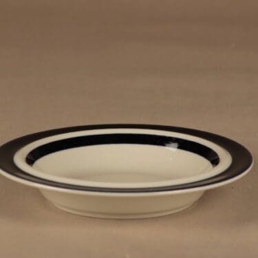 Arabia Anemone lautanen, syvä, suunnittelija Ulla Procope, syvä, raitakoriste