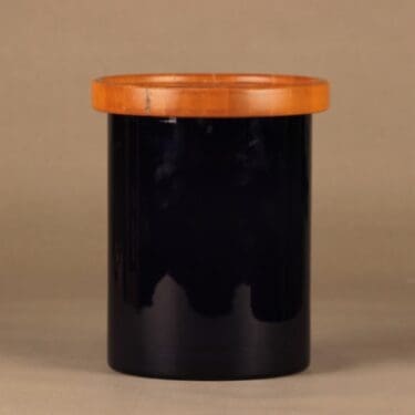 Nuutajärvi Purtilo purkki, puukannella, suunnittelija Kaj Franck, puukannella