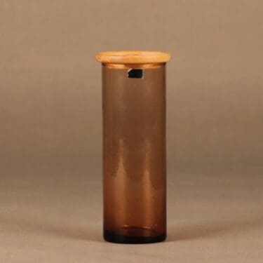 Nuutajärvi Purtilo purkki, puukannella, suunnittelija Kaj Franck, puukannella