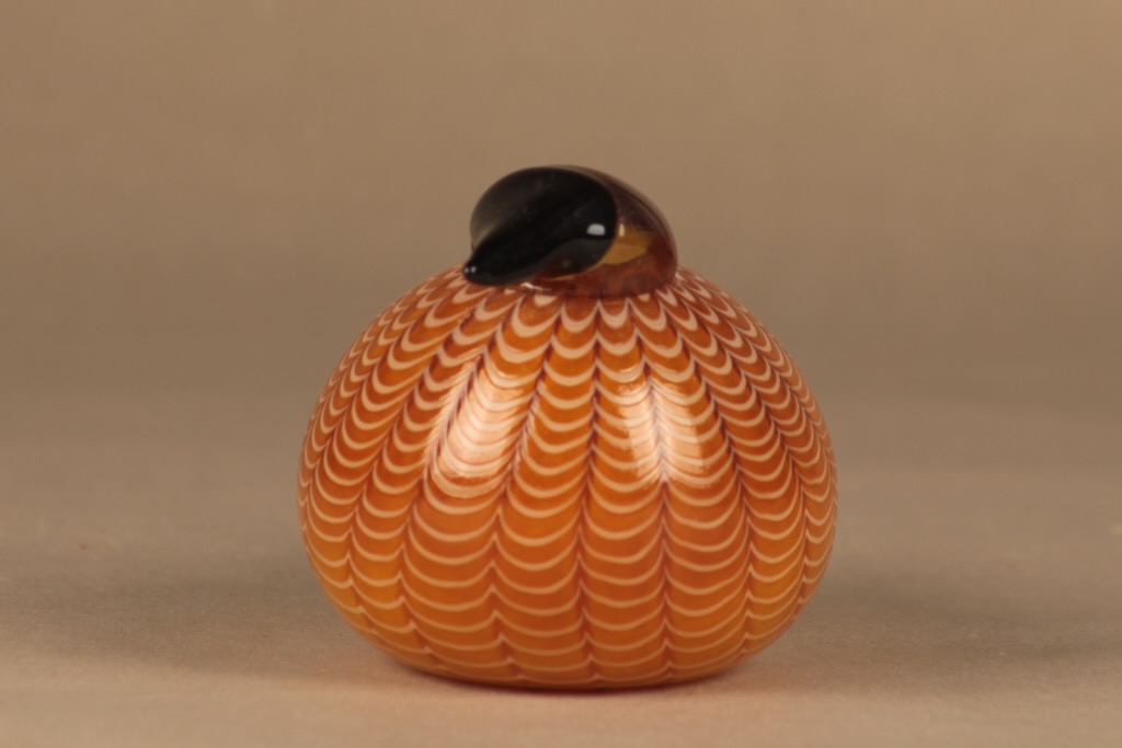 Nuutajärvi lintu , Hakki, suunnittelija Oiva Toikka, Hakki, signeerattu kuva 2