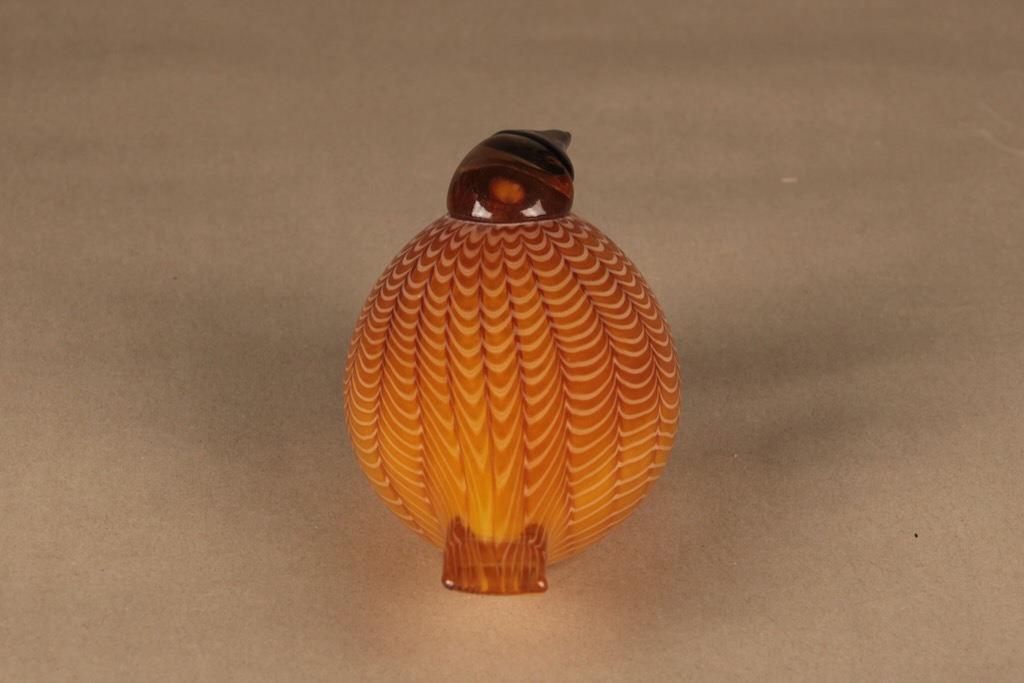 Nuutajärvi lintu , Hakki, suunnittelija Oiva Toikka, Hakki, signeerattu kuva 4