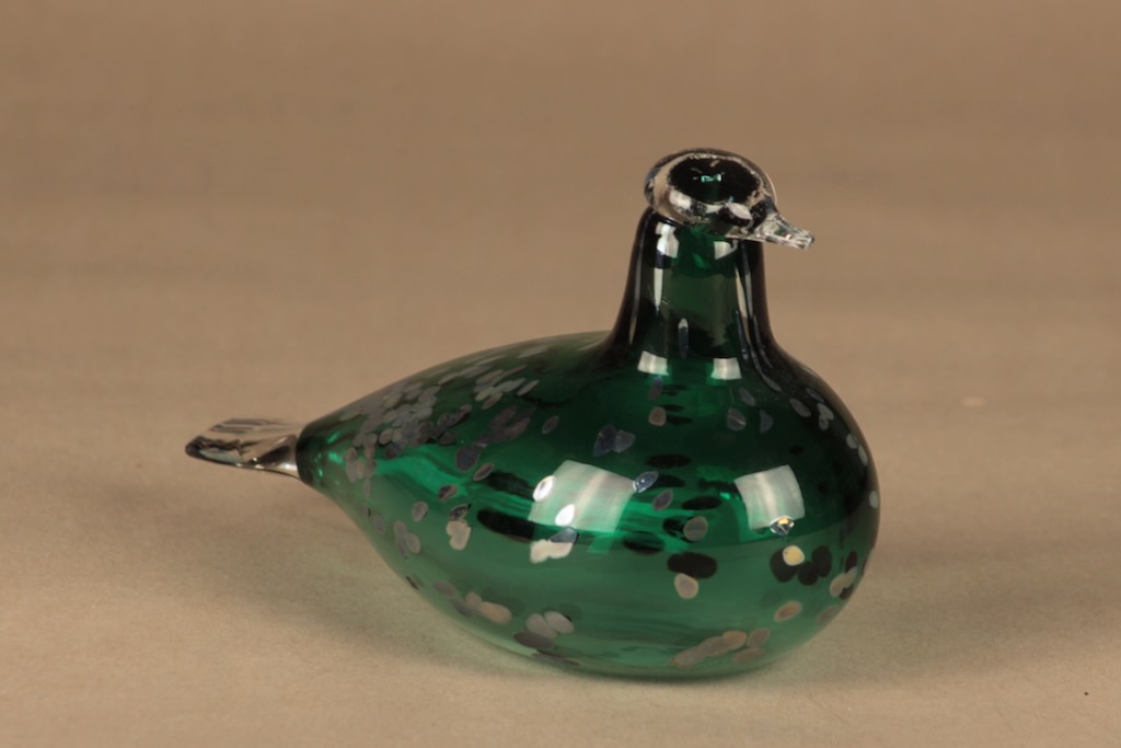 Nuutajärvi lintu , Pekkasiini, suunnittelija Oiva Toikka, Pekkasiini, signeerattu kuva 3