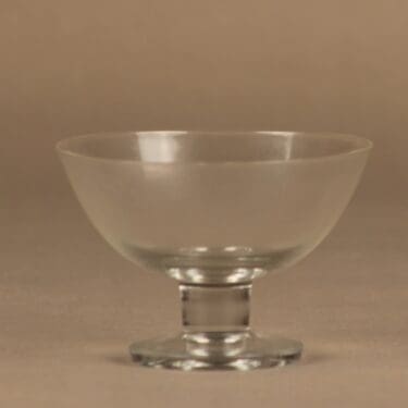 Nuutajärvi Juha dessert bowl, clear designer Kaj Franck