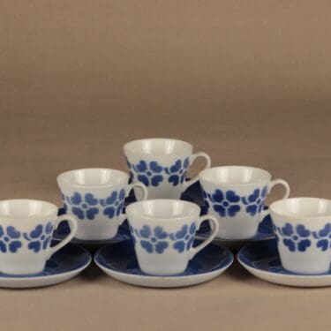 Arabia OT2 kahvikuppi, puhalluskoriste, 6 kpl, suunnittelija , puhalluskoriste