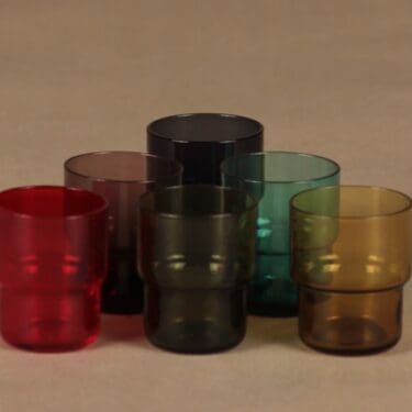 Nuutajärvi Pinottava snapsilasi, 3 cl, 6 kpl, suunnittelija Saara Hopea, 3 cl