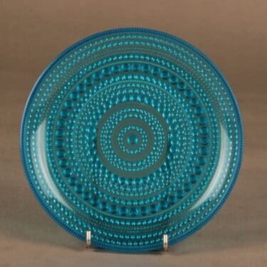 Nuutajärvi Kastehelmi lautanen, 17.5 cm, suunnittelija Oiva Toikka, 17.5 cm