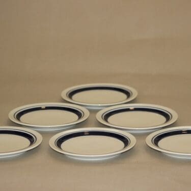 Arabia Kasino plate 16 cm, 6 pcs designer Göran Bäck