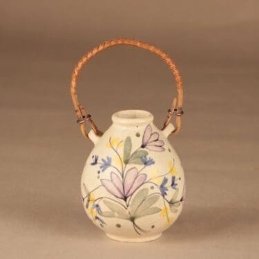 Kupittaan Savi seinämaljakko, käsinmaalattu suunnittelija Laila Zink