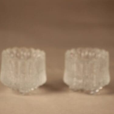 Iittala Ultima Thule tuikkulyhty, kirkas, 2 kpl, suunnittelija Tapio Wirkkala,