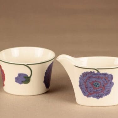 Arabia Illusia sugar bowl and creamer