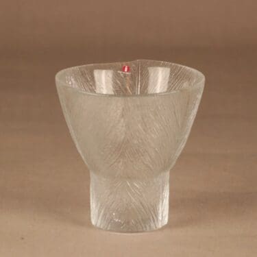 Iittala Tuulikki maljakko, kirkas, suunnittelija Valto Kokko,