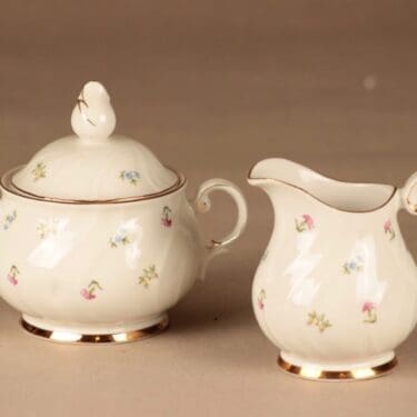 Arabia Kristiina sugar bowl and creamer
