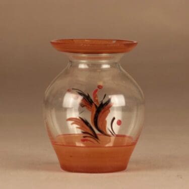 Kauklahden lasi   maljakko, käsinmaalattu, suunnittelija , käsinmaalattu