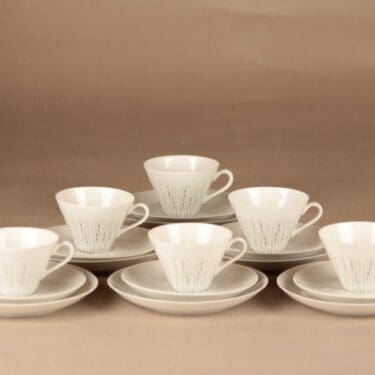 Arabia Stella coffee cup and plates(2), 6 pcs