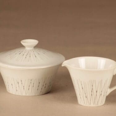 Arabia Stella sugar bowl and creamer