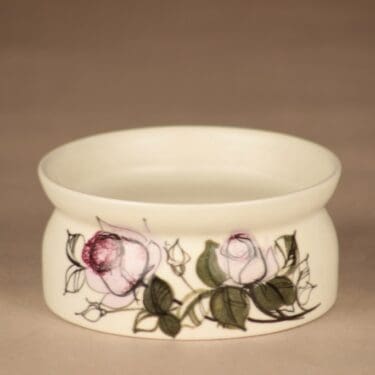 Arabia HLA 103/3 malja, käsinmaalattu, suunnittelija Hilkka-Liisa Ahola, käsinmaalattu, signeerattu, kukka