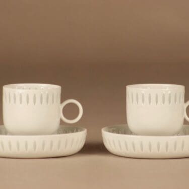 Arabia Riisiposliini mokkakuppi, 10 cl, suunnittelija Richard Lindh, 10 cl