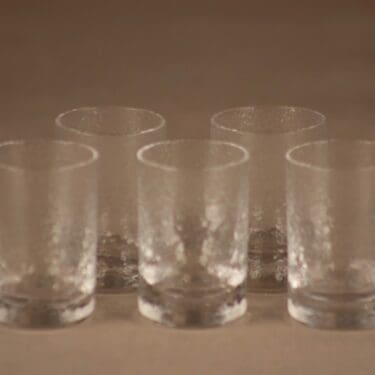 Iittala Mini snapsilasi,  , 5 kpl, suunnittelija Tapio Wirkkala, , 4 cl