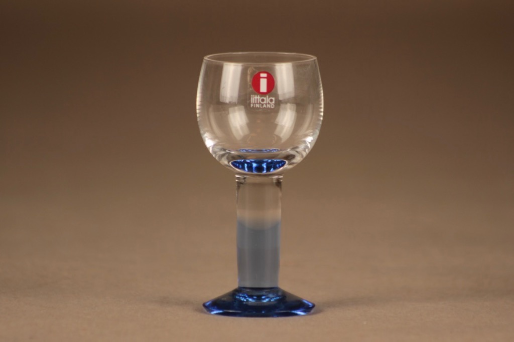 Iittala Mondo snapsilasi sininen, 6 kpl suunnittelija Kerttu Nurminen 2