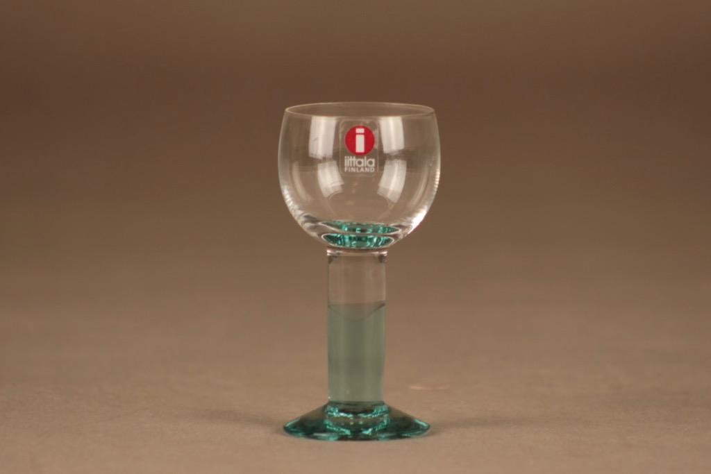 Iittala Mondo snapsilasi vihreä, 6 kpl suunnittelija Kerttu Nurminen 2