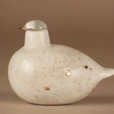 Nuutajärvi lintu , Riekko, suunnittelija Oiva Toikka, Riekko, signeerattu