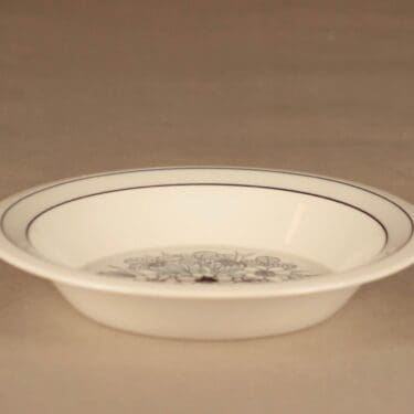 Arabia Krokus lautanen, syvä, suunnittelija Esteri Tomula, syvä, kukka, serikuva