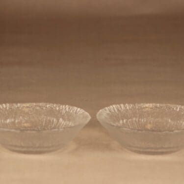 Iittala Solaris kulho, kirkas, 2 kpl, suunnittelija Tapio Wirkkala,