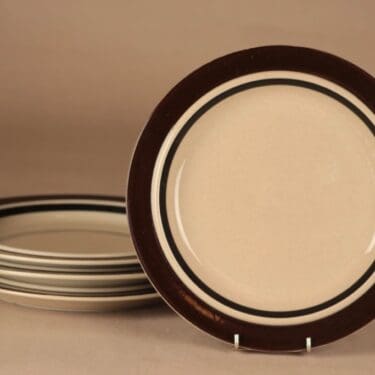 Arabia Rosmarin lautanen, 25 cm, 6 kpl, suunnittelija Ulla Procope, 25 cm, raitakoriste