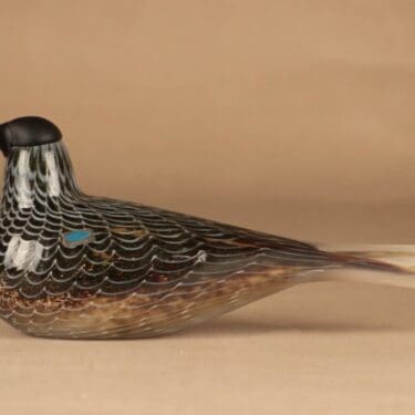 Nuutajärvi lintu , Kihu, suunnittelija Oiva Toikka, Kihu, signeerattu, numeroitu