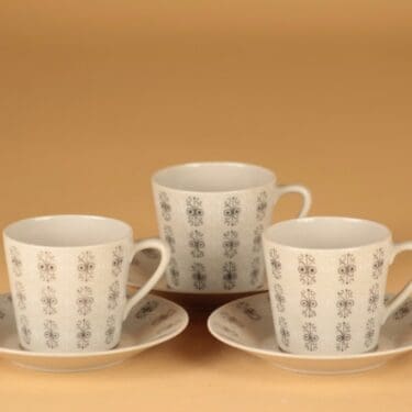 Arabia Sylvia coffee cup, 3 pcs designer Raija Uosikkinen 4