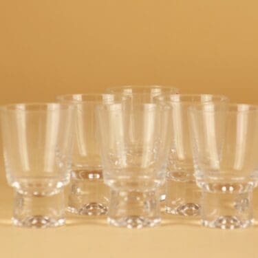 Iittala Future snapsilasi, kirkas, 6 kpl, suunnittelija Tapio Wirkkala, 6 cl